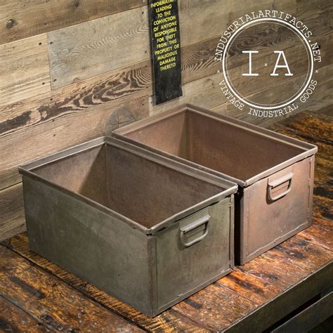 retro metal boxes|vintage metal containers.